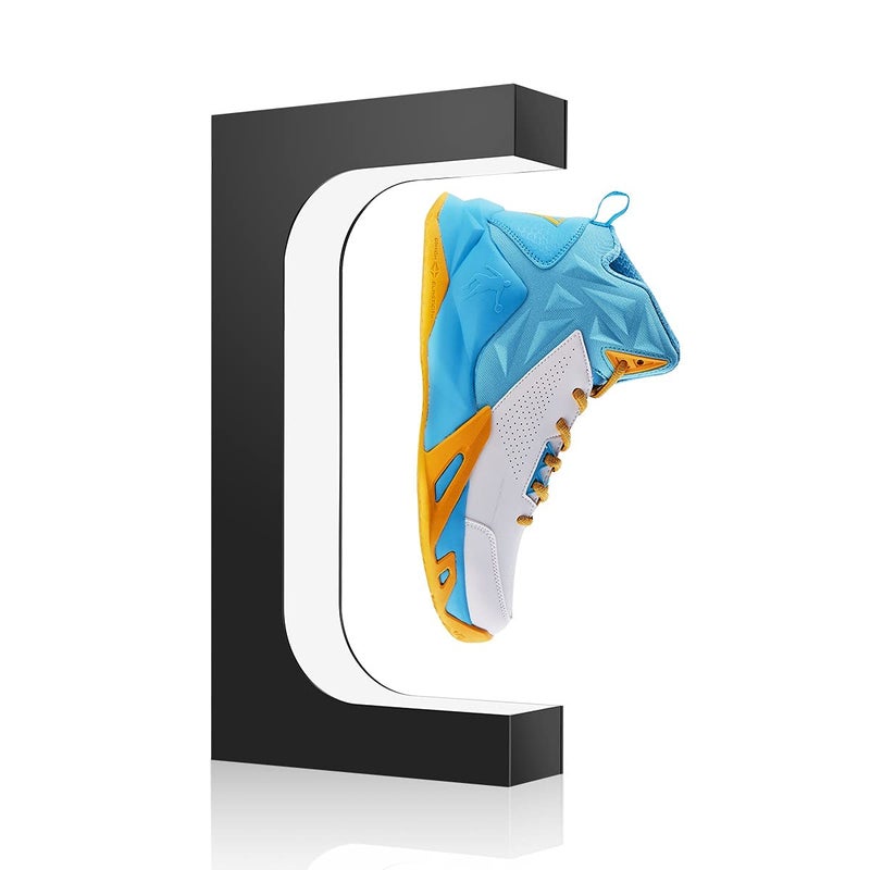 Yegvea 360Â°Rotation Floating Shoe Display Stand, Magnetic Levitation Sneaker Rack, with LED Light Sneaker levitating shoe shelf for Storefront Home Decor|Advertising Exhibition Shoe Store Show - Image 1