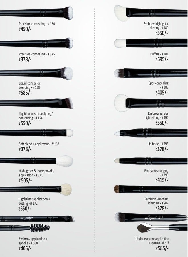 JUST GOLD Justgold Professional Makeup Brush #180 For Eyebrow Highlight and Dusting - Image 4