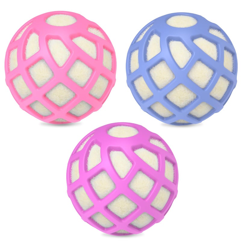 Sunseeke Dryer Balls â€“ Patented Silicone Guard, Natural Wool Core, Super Anti-Tangle & Saves Drying Time, Reduces Static & Noise, Natural Fabric Softener, XL 3" Pack of 6 - Image 1