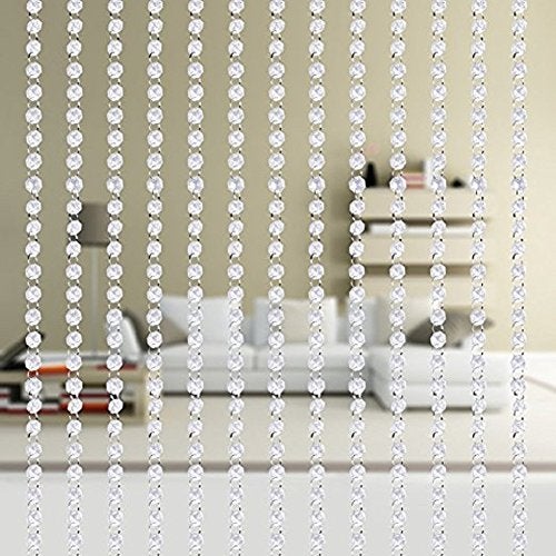 KUPOO Magnificent 16 Feet Crystal Acrylic Gems Bead Strands, Manzanita Crystals, Tree Garlands, Christmas Decoration - Image 2