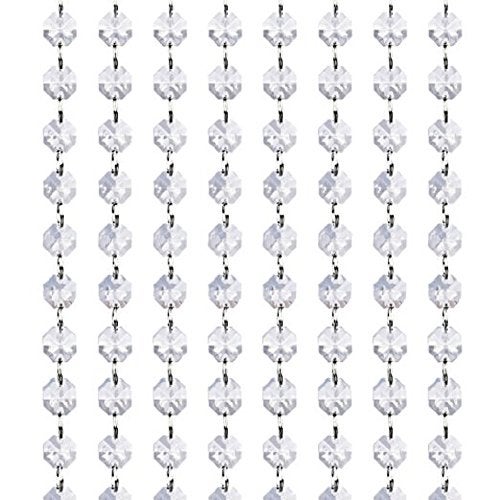 KUPOO Magnificent 16 Feet Crystal Acrylic Gems Bead Strands, Manzanita Crystals, Tree Garlands, Christmas Decoration - Image 1