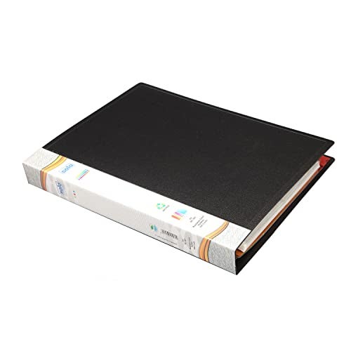Solo A4 Business Cards Holder File, 500 Cards Pockets with Indexes, Professional Document Organizer for Name, Visiting, Credit, Debit & ID Office Cards with Hard Plastic Cover File (Black) - Image 4