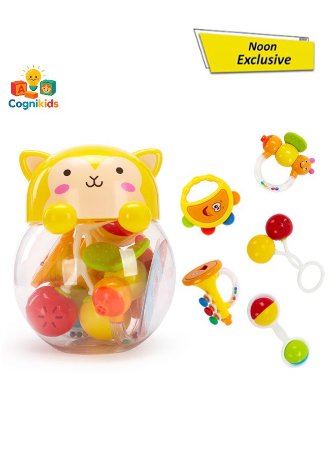 COGNIKIDS Pet House Motion Sensor Toy – Interactive Puppy Playset with Music, Lights & 3 Activity Cards | Pretend Play Dog House Toy for Kids Age 3+ | Role Play & Habit Learning Game - Image 1