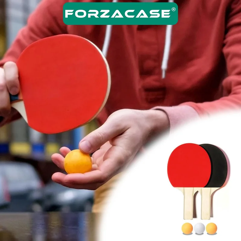Forzacase 2 Racket 3 Ball Table Tennis Racket Set - FC647