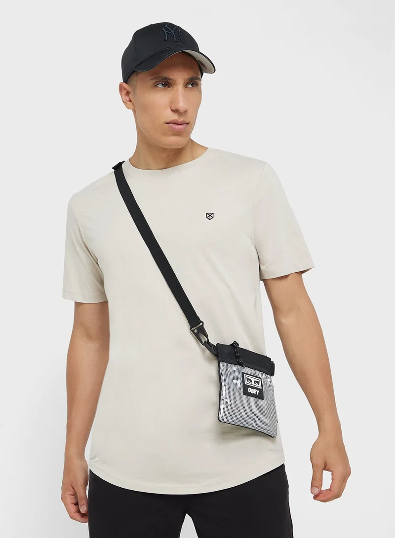 JACK & JONES 5 Pack Chest Print Regular Fit T-Shirt