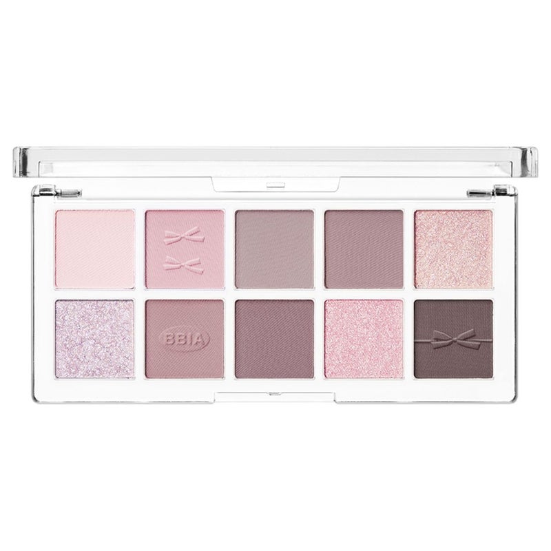 BBI@ BBIA BBIA Essential Eye Palette - Buildable & Blendable Eyeshadow Palette Matte Finish & Gorgeous Shimmer Glitter Pearls Warm Cool Natural Shade Soft Shadow Colors Vegan Korean Makeup (01 YOUR MAUVE) - Image 1