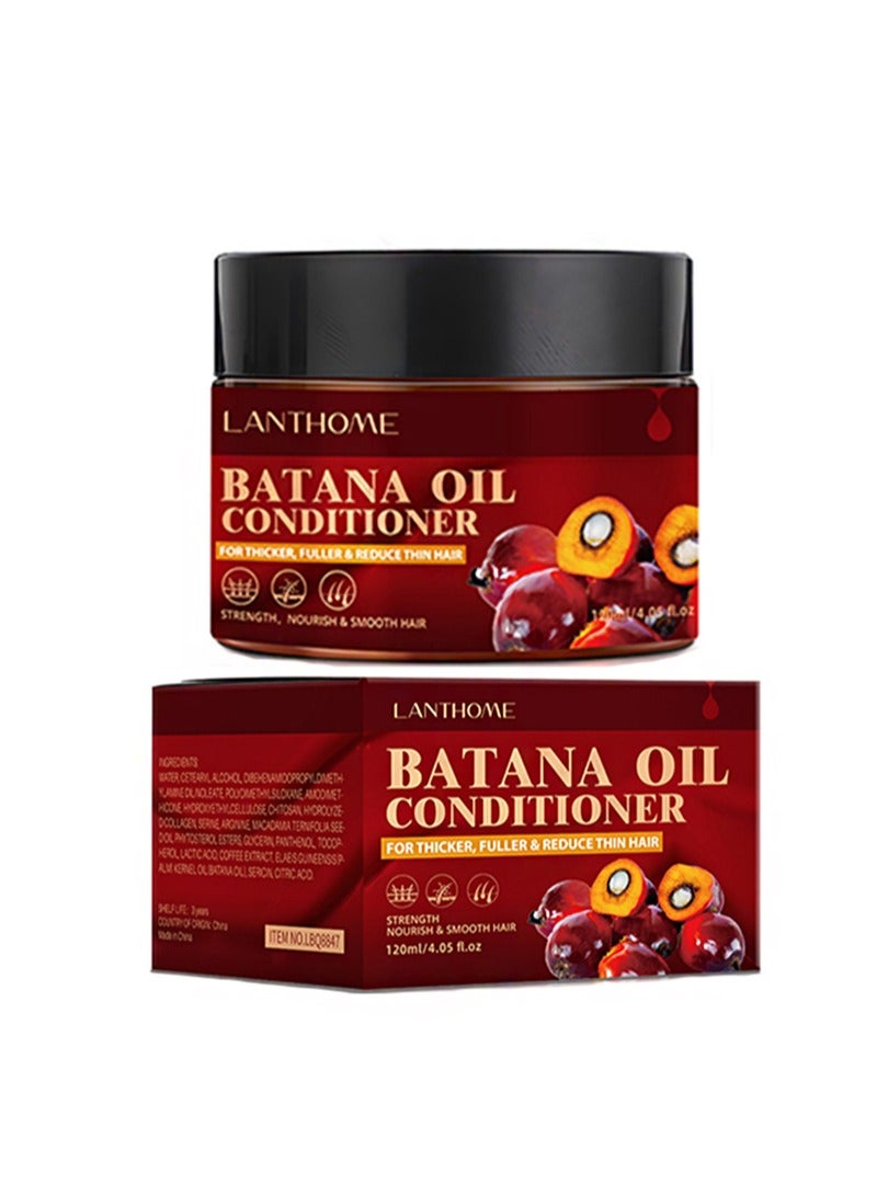 Lanthome Batana Oil Conditioner，Hair Growth Batana Oil Hair Growth Conditioner That Helps Repair Damaged Hair And Eliminate Split Ends For Men And Women (120ml) - Image 1