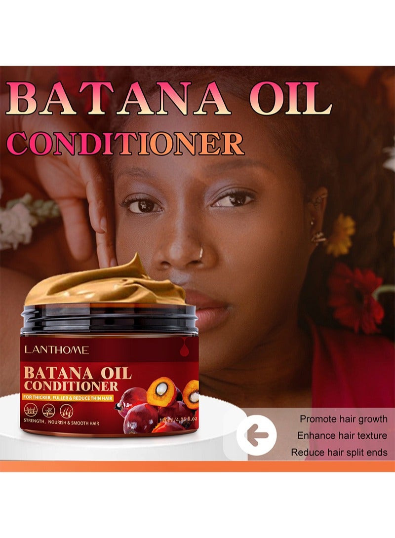 Lanthome Batana Oil Conditioner，Hair Growth Batana Oil Hair Growth Conditioner That Helps Repair Damaged Hair And Eliminate Split Ends For Men And Women (120ml) - Image 2