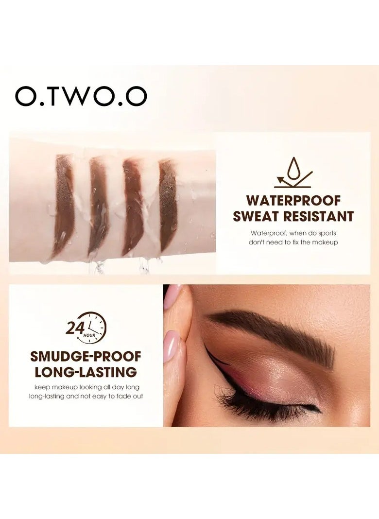 Smudge-Proof Eyebrow & Eyeliner Cream with Brush - High Pigment, Long-Lasting, Multi-Use for All Skin Types, Lasting Multi-Uses