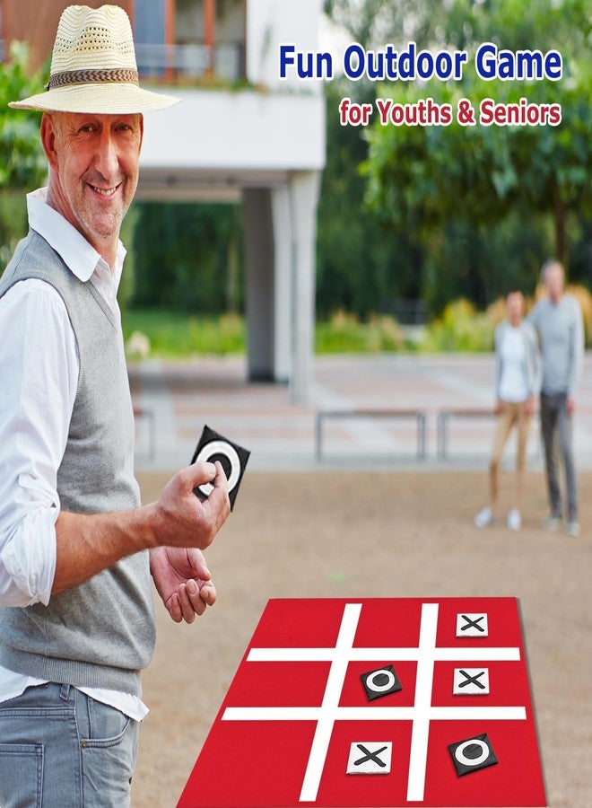 PJDRLLC Giant Tic Tac Toe Bean Bag Toss - Outdoor Camping Backyard Lawn Games for Kids Adults - Large Indoor Family Games for Christmas Party - Image 5
