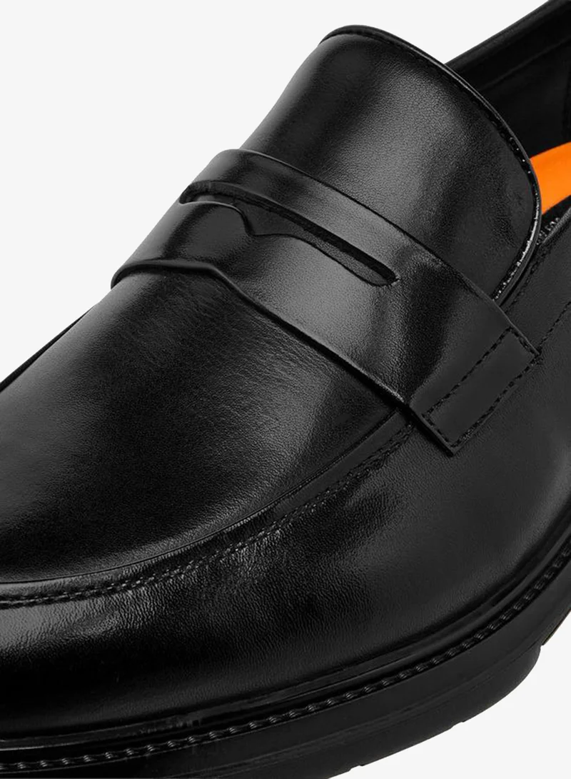 Le Confort BLACK Men Leather Slip-On Loafers for Men | Best Price UAE