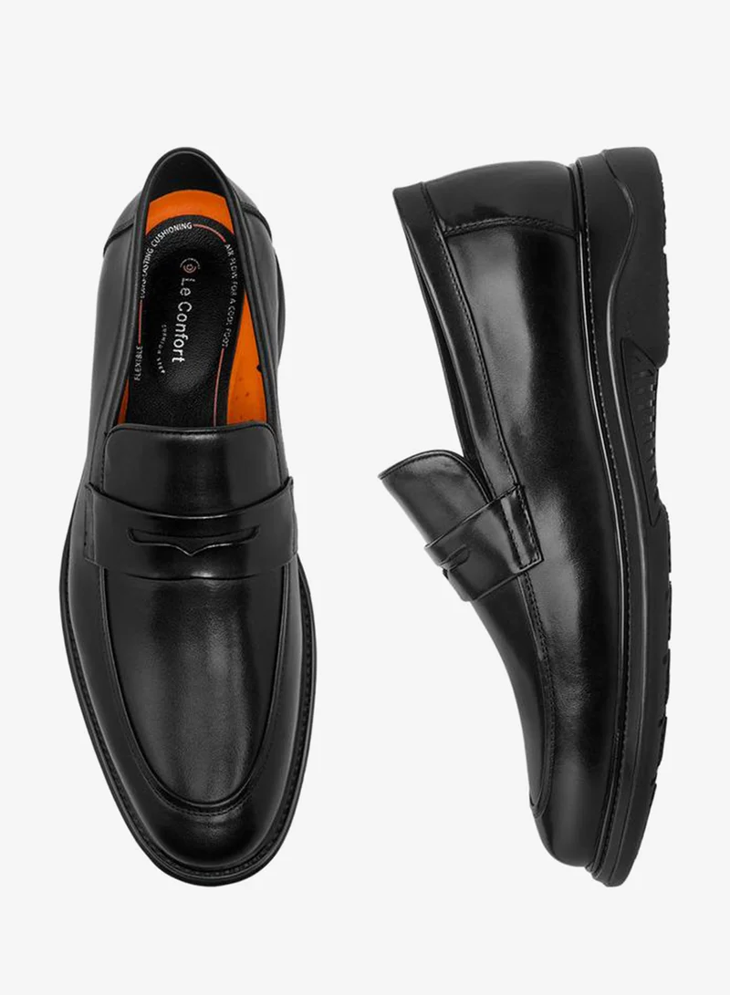 Le Confort BLACK Men Leather Slip-On Loafers for Men | Best Price UAE