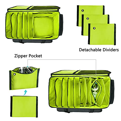 MYBAGZING Dj Cable Bag24 Large Dj Cable File BagDj Cabel Organizer CaseTravel Gig BagDJ Gear Bag for Dj AccessoriesDj Equipment Case with Padded Bottom and Divdiers - Image 3