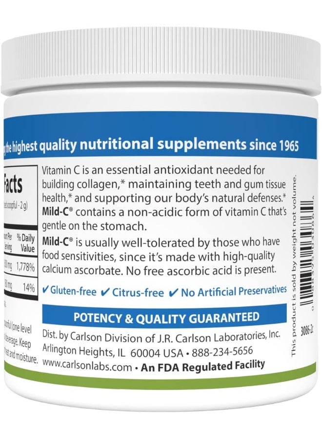 Carlson Mild-C Vitamin C Powder 6 oz for Immune Support - Image 3