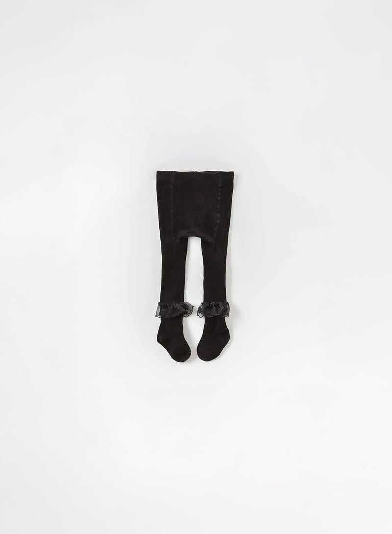 Dave & Bella Ruffle cotton tights - Image 1