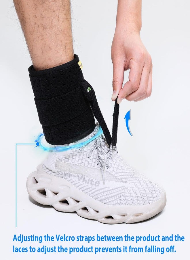 TENB Adjustable Drop Foot Brace Foot Up AFO Brace Unisex Fits for Right/Left Foot Orthosis Ankle Brace Support, Improve Walking Gait, Effective Relieve Pain for Achilles Tendon (Black) - Image 3