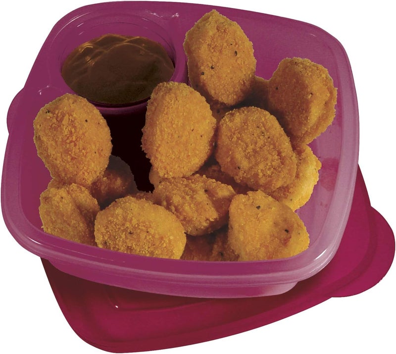 COMPAC HOME Take A Dip 2 the Side Food Container Keeps Dips Fruit Chips Sandwiches  More Separate  Ready for Lunch Two Pack - Image 3