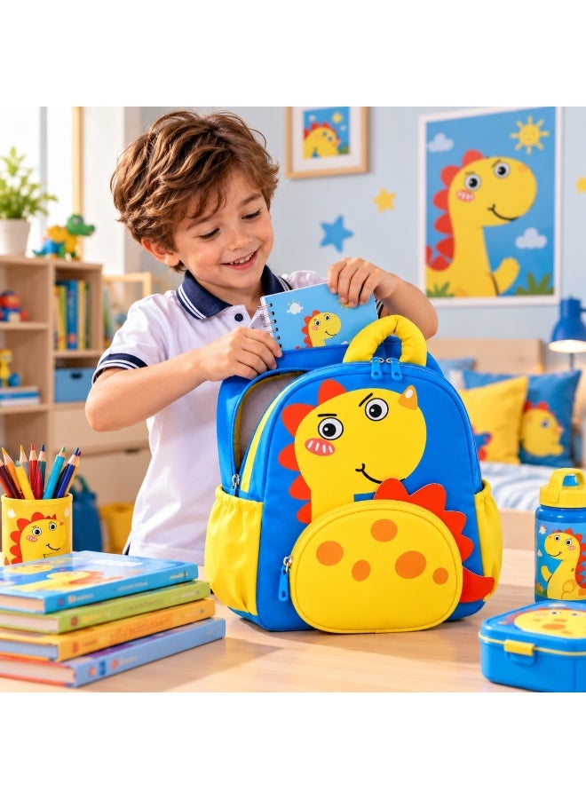 Kidzilla Sturdy Waterproof Kids School Bag, 33x25x12cm Backpack, Available in 4 Colour Options (Design B) - Image 2