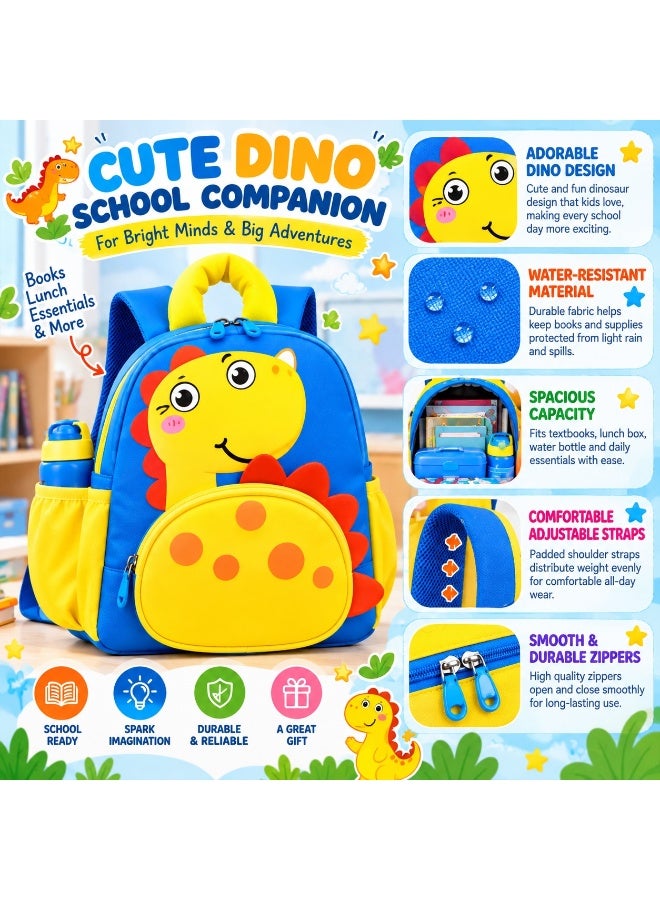 Kidzilla Sturdy Waterproof Kids School Bag, 33x25x12cm Backpack, Available in 4 Colour Options (Design B) - Image 5
