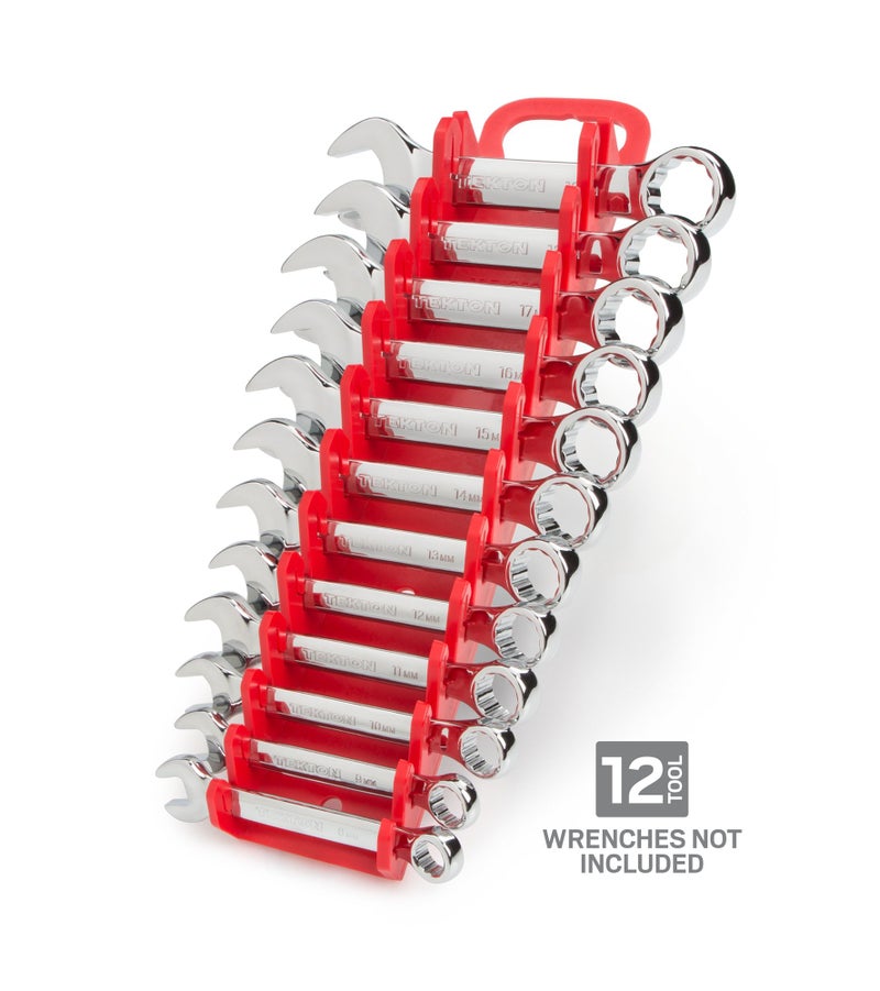 TEKTON 12-Tool Stubby Combination Wrench Holder (Red) | ORG21212 | Made in USA - Image 2