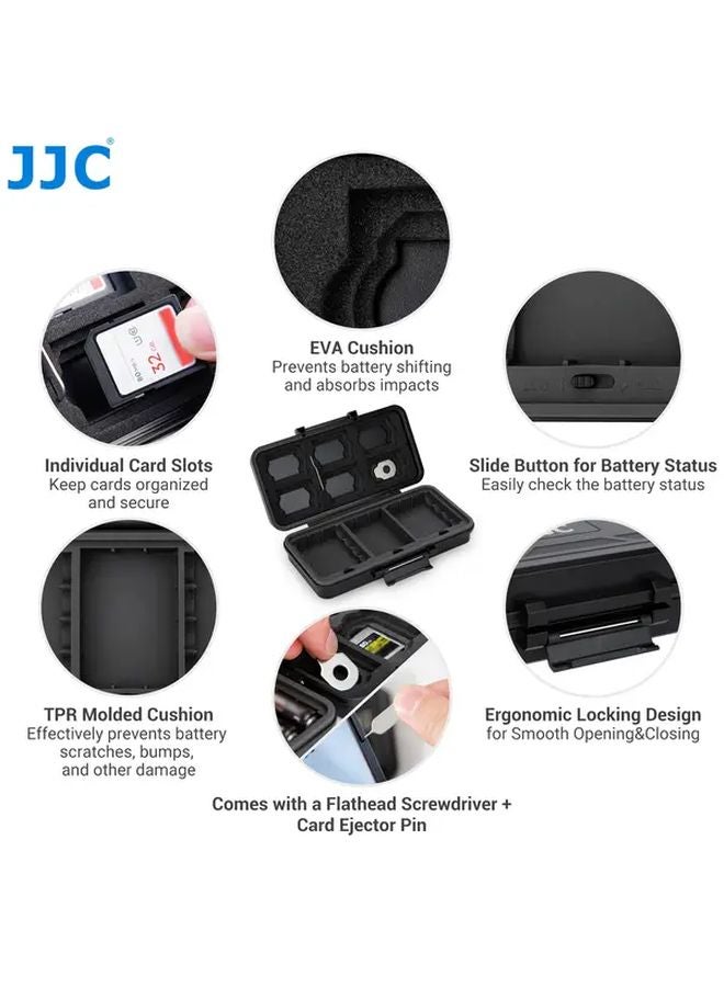 حالة تخزين بطارية Jbc K3 متعددة الوظائف لحامل بطاقة الذاكرة - Image 5