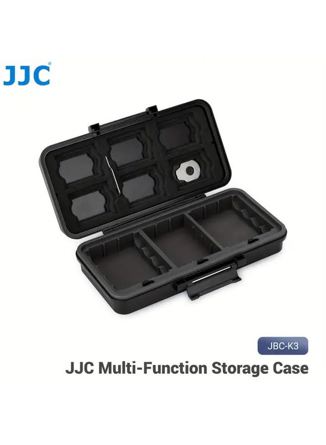 حالة تخزين بطارية Jbc K3 متعددة الوظائف لحامل بطاقة الذاكرة - Image 1