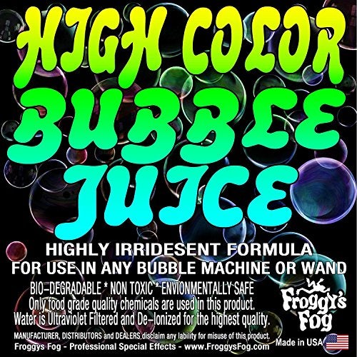 froggys fog Froggy's Fog High Color Bubble Juice, Strong, Long-Lasting Bubble Solution Creates Iridescent Bubbles for Bubble Machines, Bubblers, and Bubble Wands, 1 Gallon - Image 2