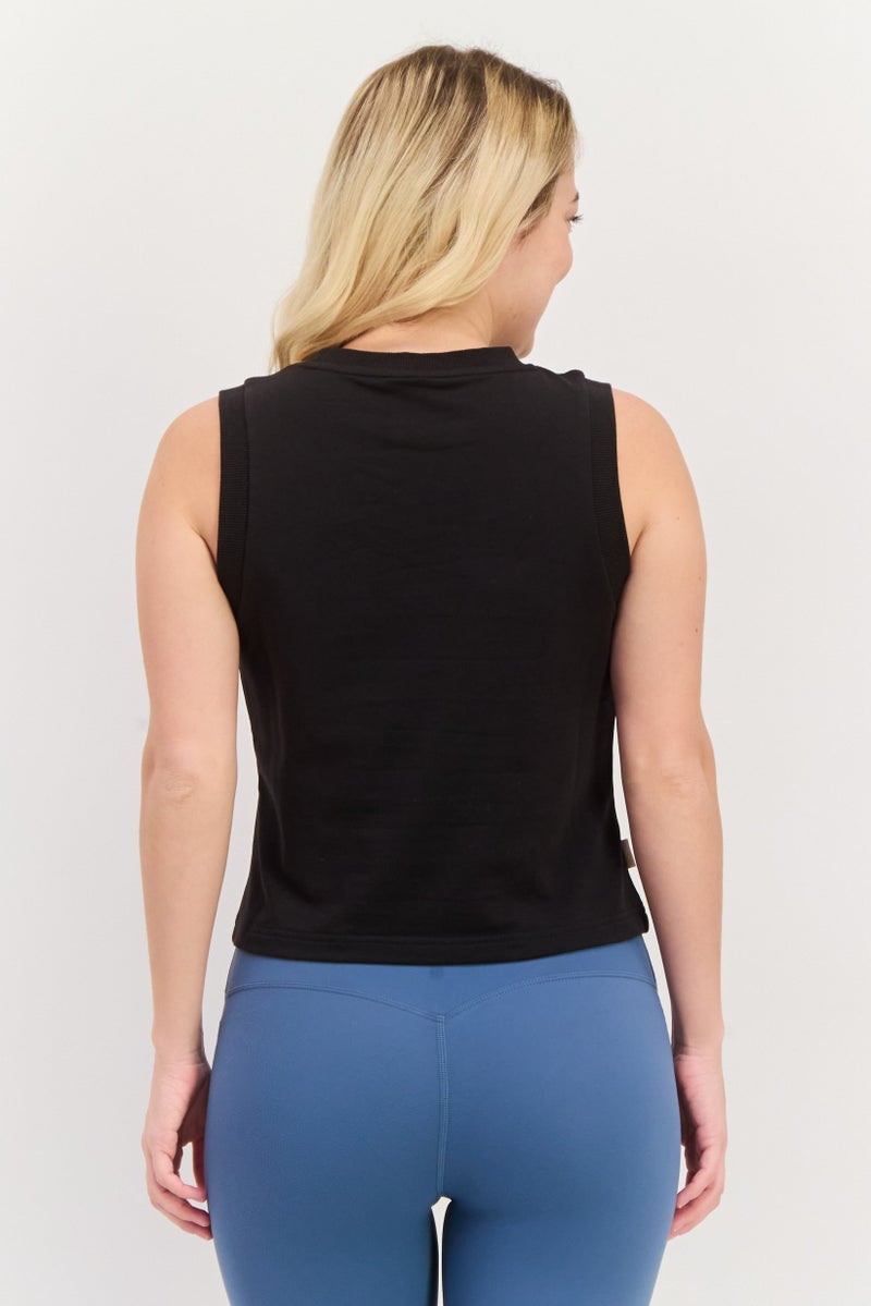PUMA Women Slim Fit Sleeveless Outdoor Tank Top, Black  - Image 3