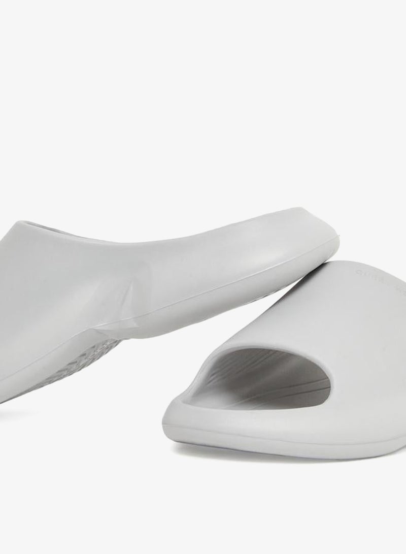 Styli Men Grey Matte Look Comfort Slides - Image 4