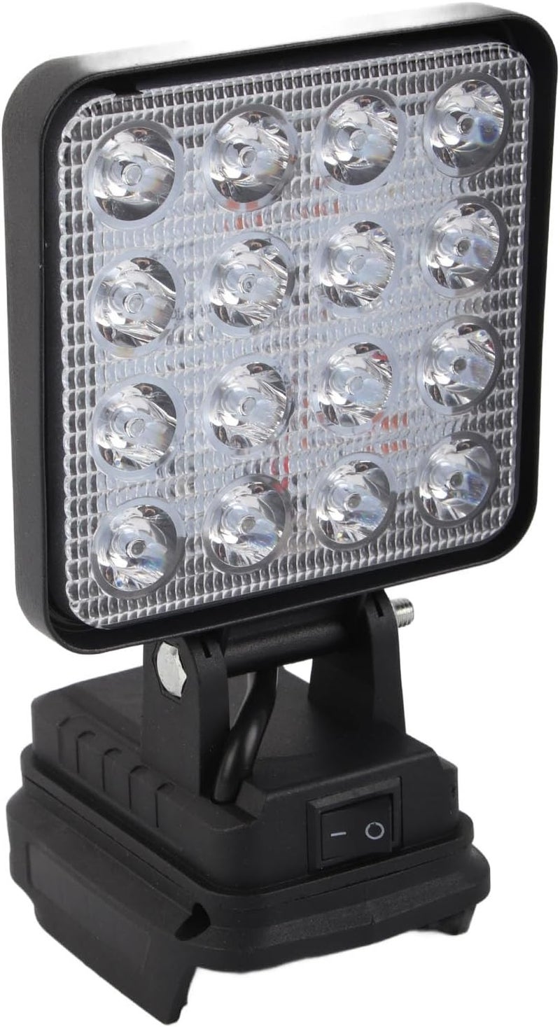 مصباح عمل LED ساطع جدًا يعمل ببطارية ليثيوم، لاسلكي، للاستخدام الأمني في الهواء الطلق، مناسب للتخييم بجهد 18 فولت - Image 1