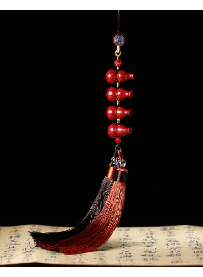 Purple Sand Gourd Pendant For Car, Auspicious Gift For Home And Vehicle - Image 1