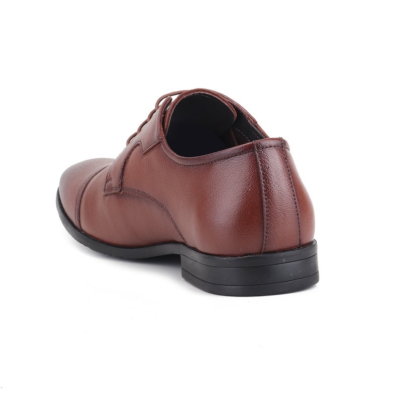 Red Chief Comfortable Genuine Leather Derby Formal Shoe For Men | Rc4052Lr Tan - Image 5