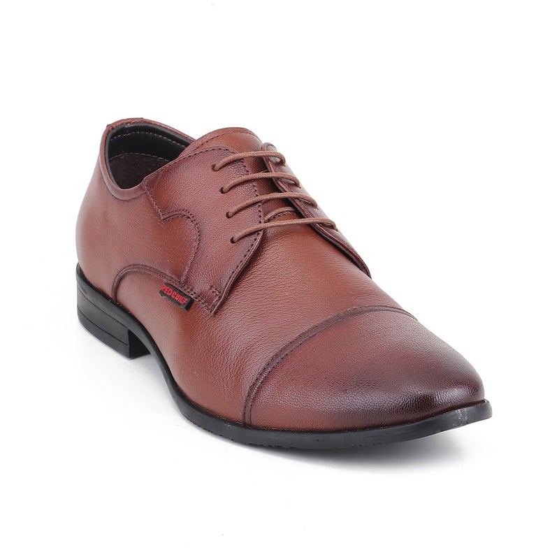 Red Chief Comfortable Genuine Leather Derby Formal Shoe For Men | Rc4052Lr Tan - Image 1