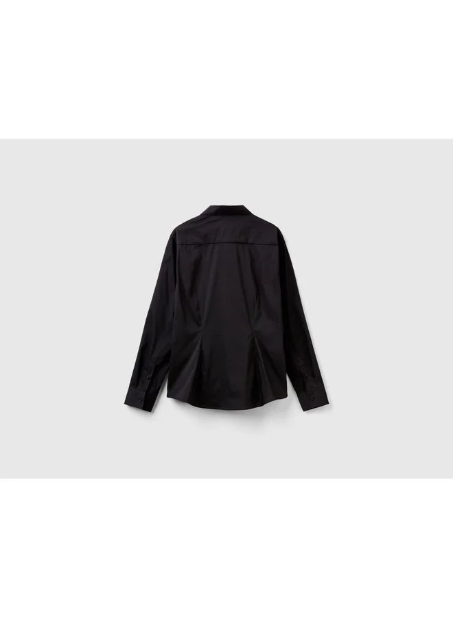 UNITED COLORS OF BENETTON Shirt In Stretch Cotton Blend
