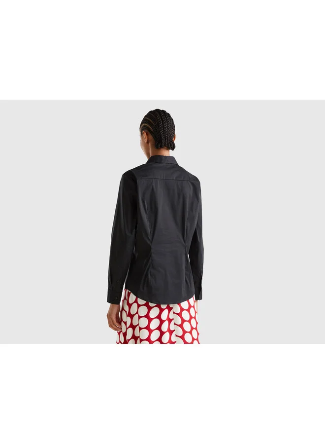 UNITED COLORS OF BENETTON Shirt In Stretch Cotton Blend