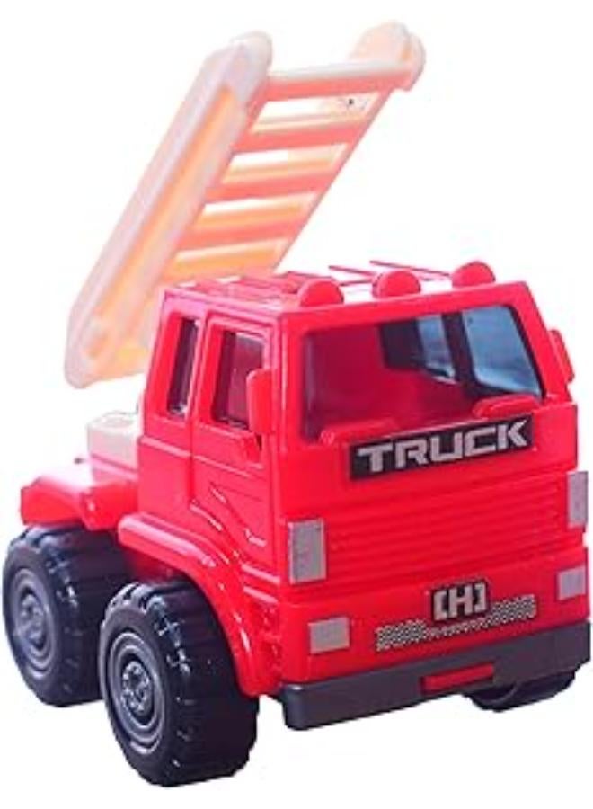 لعبة شاحنة مع سلم - حمراء