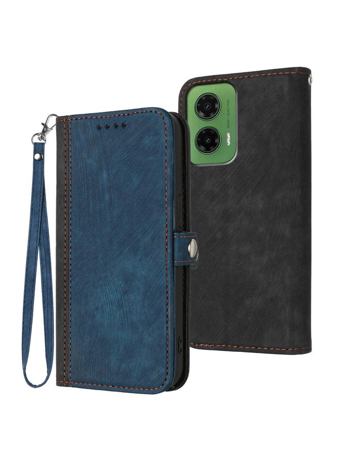 S-TOP Case For Motorola Moto G35 Side Buckle Double Fold Hand Strap Leather Phone Case - Image 1