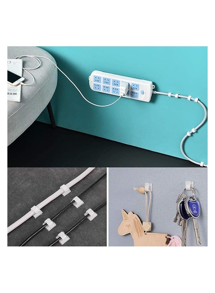 GJT 50pcs Adhesive Cable Clips,Wire Clips,Car Cable Organizer,Cable Holder,Cable Wire Management,Cable Holder for Car,Office and Home (White) - Image 5