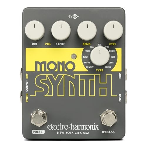 ElectroHarmonix Mono Synth Guitar Synthesizer Pedal