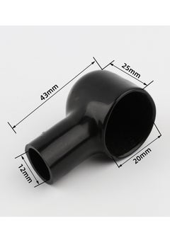 SYOSI Battery Terminal Boots Insulating Covers 20 Pack 10 Red 10 Black Protector Cable Lug Caps Replacement Tools for Auto Marine Commercial and Power Sports Insulating Rubber Covers Skins Tool Parts  - Image 2