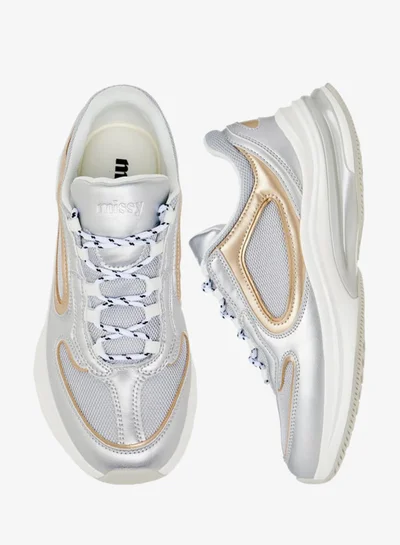 MISSY Women Panelled Sneakers with Lace-Up Closure Ramadan Collection