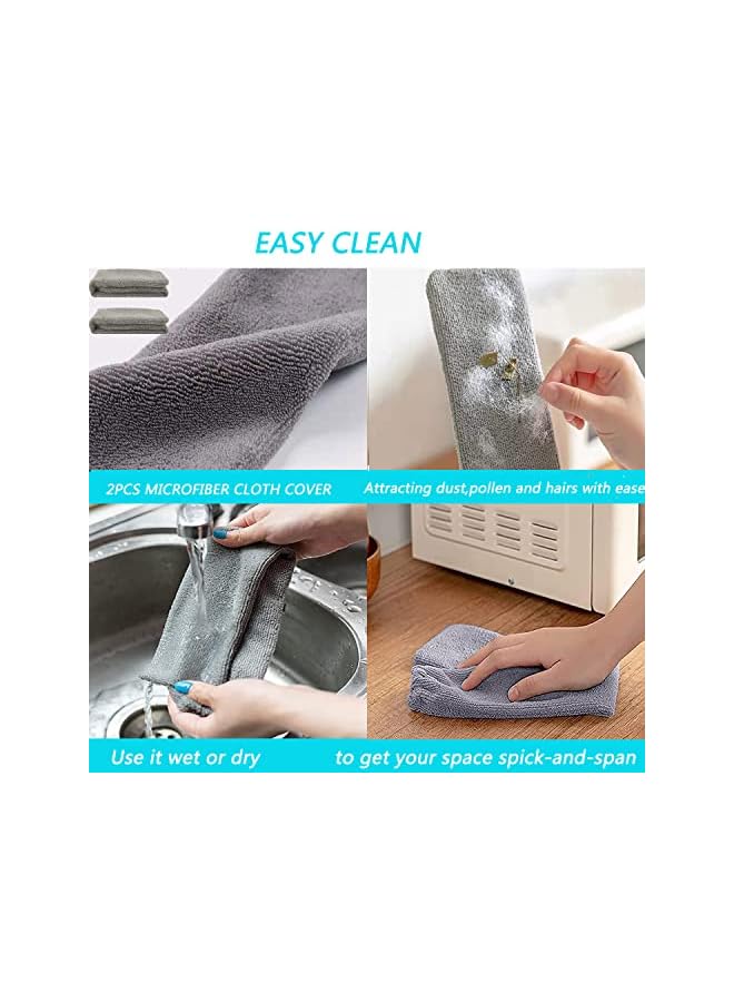 promass Retractable Gap Dust Cleaner,with 2 Microfiber Dusting Cloths, Long Handle 60inches Washable and Retractable Duster Brush,Extendable Gap Dusters for Sofa Bed Furniture Bottom - Image 4