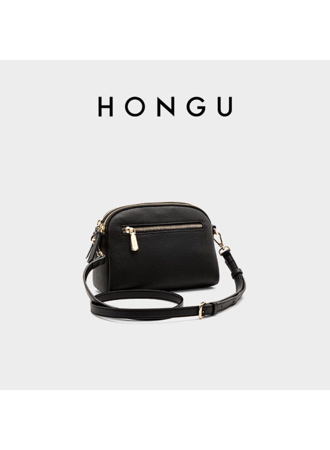 Hongu Women's Genuine Leather Shoulder Crossbody Bag, Versatile Mini Square Bag, Crossbody Ladies' Handbag, New Year Birthday Gift - Image 2
