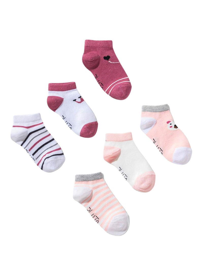Pluto Pack of 6 Cotton Socket Socks for Kids  - Image 1