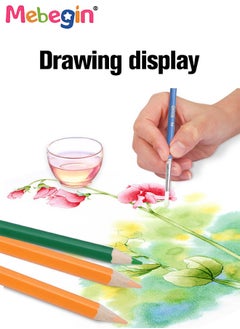 MEBEGIN 48 Colouring Pencils Set with Roll Up Canvas Pouch Package, Extender and Pencil Sharpener, Portable Drawing Pencils Kit, High-quality Art Supplies, Easy to Storage and Carry, Ideal for Drawing, Coloring, Sketching and Doodling  - Image 3