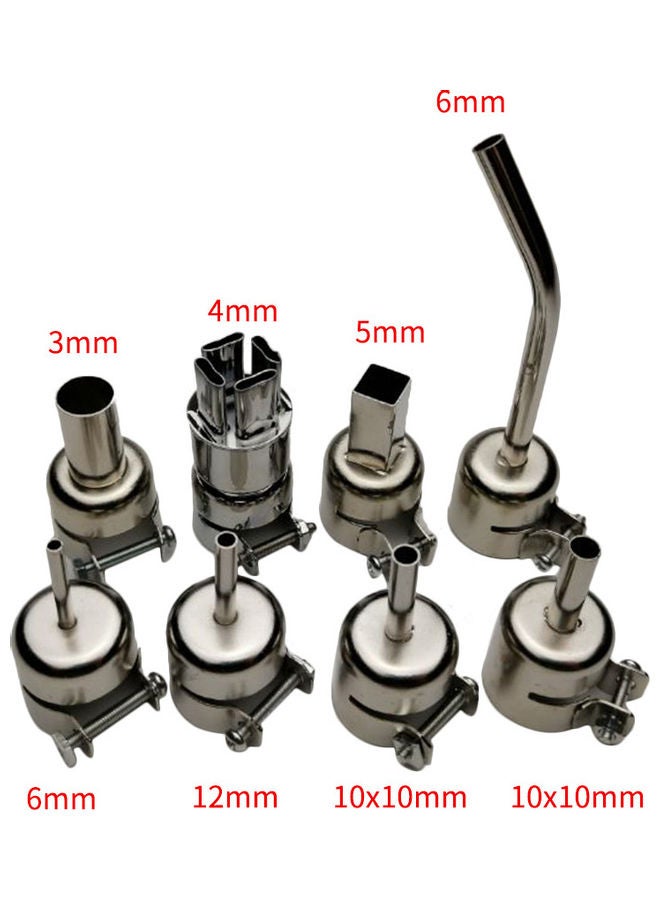 8 فوهات لمسدس الهواء الساخن الكهربائي بشاشة رقمية LED بقدرة 650 وات - Image 4