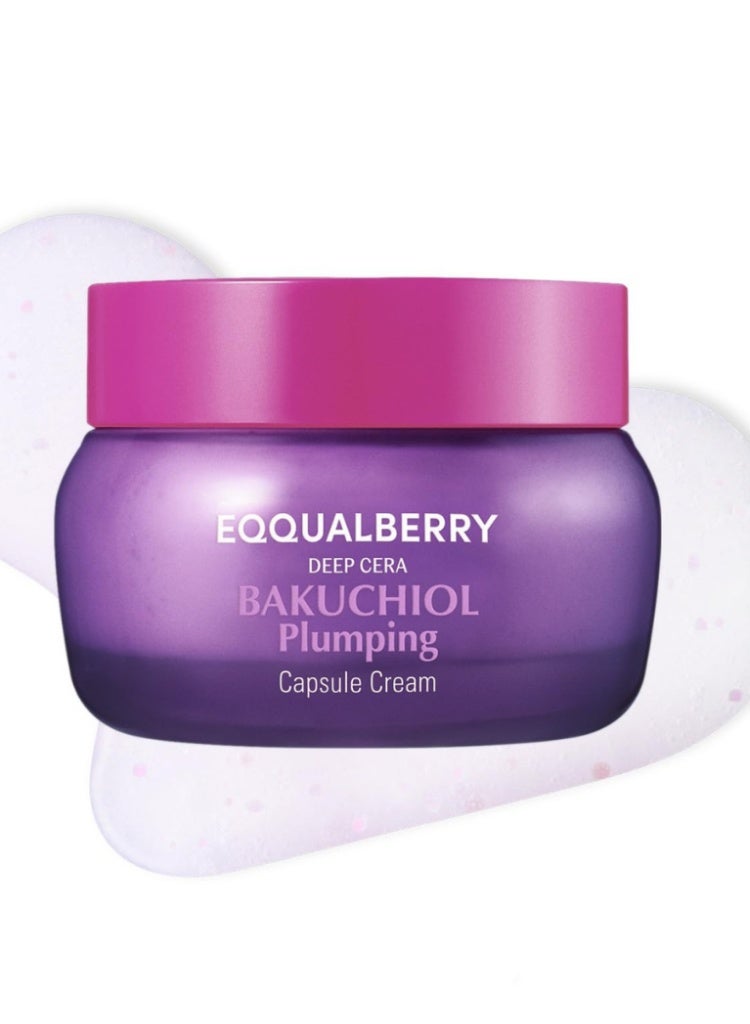 eqqualberry Bakuchiol Plumping Capsule Cream – Gentle Retinol Alternative for Firm, Smooth & Radiant Skin - Image 1