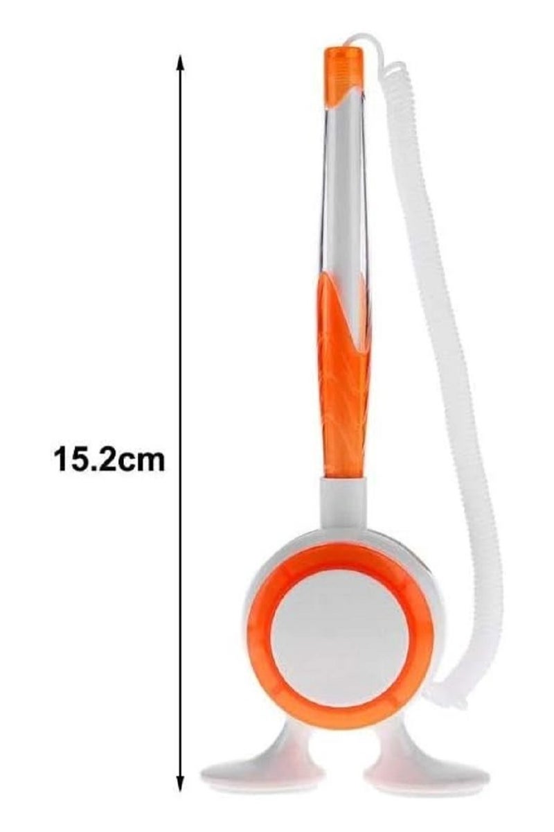 قلم جاف امن مع حبل و دابل فيس لاصق مبتكر، قلم مكتب استقبال للبنوك والمنزل والمكتب والمتاجر والفنادق - Image 1