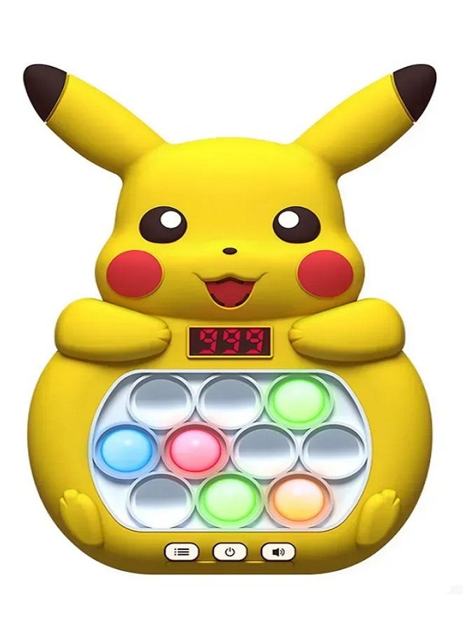 Push Pop Bubble Speed Push 999 level Pop It Fidget Toy, Digital Display, Push Bubble Sensory Game Toy Pop It Electronic Fast Speed Push Game (Pikachu) 