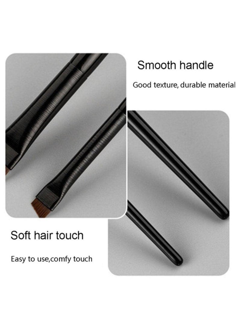 بونيتو طقم فرشاة آيلاينر دقيقة وفرشاة حواجب – أداة مكياج بزاوية دقيقة لرسم العيون والحواجب – شعيرات ناعمة ومتينة، تصميم محمول، مثالية للمبتدئين والمحترفين - Image 5